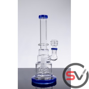 RING BUTTON GLASS WATER PIPE 10inch